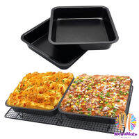 MegaMate ถาดอบเค้กแบบสี่เหลี่ยม ถาดอบขนมปัง ถาดอบพิซซ่า  Square cake pan สปอตสินค้า Maygo