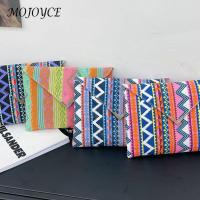 【CW】ashion Canvas Stripe Handbag Female Casual Flap Small Messenger Bags Small Purse Clutch Wallet For Women