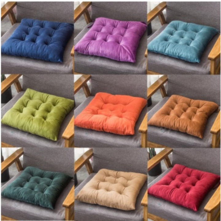 🎨New🎨Solid Color Chair Cushion 40x40cm Soft Thicken Pad Chair Cushion