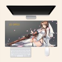 Lee Enfield Girls Frontline อะนิเมะขนาดใหญ่แผ่นรองเมาส์เกมโต๊ะสร้างสรรค์แผ่นรองเมาส์สำนักงาน