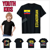 2023 New100 ผ้าฝ้ายเยาวชนเด็กเอกวาดอร์ธง Ecuadorian Pride Country เสื้อยืดแผนที่สำหรับเด็ก T เสื้อ Tops เด็กผู้หญิง Tee