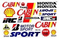 สติกเกอร์ตกแต่งรถ Sticker Logo Team Motor Sport สปอนเซอร์ ติดรถมอเตอร์ไซค์ บิ๊กไบค์ รถซิ่ง ติดกระจก รถรถยนต์ ติดโช๊ค ติดหมวกกันน๊อค จำนวน 1 แผ่น