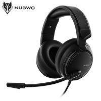 NUBWO Headphone Gaming N12สำหรับพีซีแล็ปท็อปพร้อมไมโครโฟนชุดหูฟังตัดเสียงรบกวนหูฟังแบบนุ่มปรับหัวสำหรับ Xbox PS4 PC