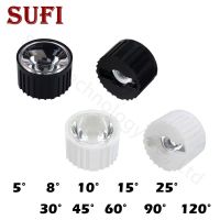 10Set 20mm 5/8/10/15/25/30/45/60/90/120 Degree LED Lens Reflector Collimator With Bracket For 1W 3W 5W High Power LED Lamp Light