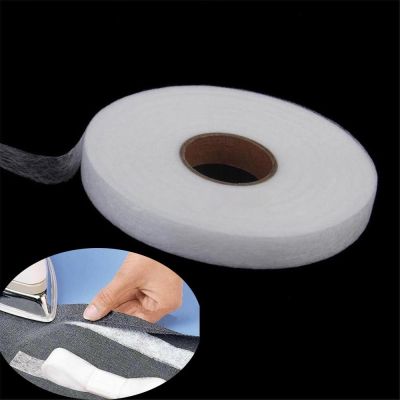 ♠✼₪ White Double Sided Sewing Accessory Adhesive Tape Cloth Apparel Fusible Interlining Fabric Tape