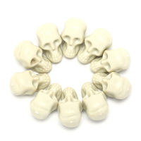 con309 10pcs MINI Human Skull HEAD Decor โครงกระดูกกาแฟบาร์หน้าแรกเครื่องประดับสอนของเล่น