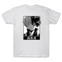 Janpanese Anime shirt Harajuku men my hero Shoto Academy Todoroki tops Anime