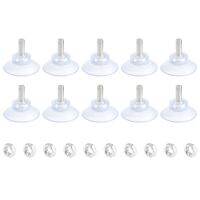 10 Pcs Rubber Strong Suction Cup Replacements for Glass Table Tops with M6 Screw