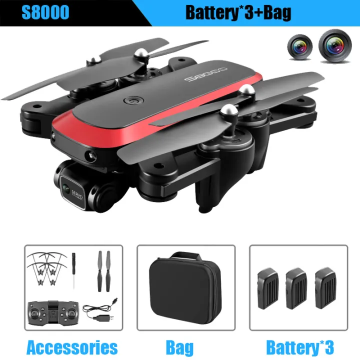 [SOFTLIFE] S8000 Drone 4K ESC Dual กล้อง Optical Flow ตำแหน่ง