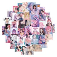 hotx【DT】 50PCS Anime Otaku Welfare Illustration Stickers for Laptop Luggage Graffiti Sticker Decals