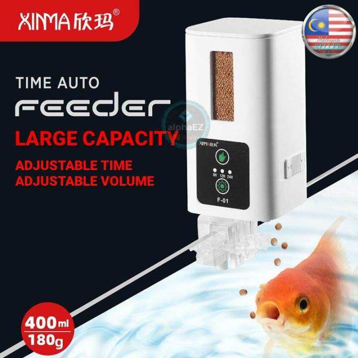 🇲🇾 Xinma Fish Auto Feeder Automatic Small and Big Aquarium Food Dispenser Feeding Machine Timer