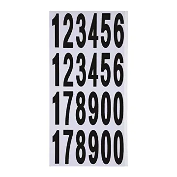 770 Pieces 10 Sheets Adhesive Vinyl Letters Numbers Kit, Alphabet Number  Stickers for (Black, 1 Inch) 