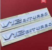 2ชิ้น2017 OEM สำหรับ V12 biturbo พิทักษ์สัญลักษณ์โครเมี่ยมตรา S63 S65 CL65มากขึ้น