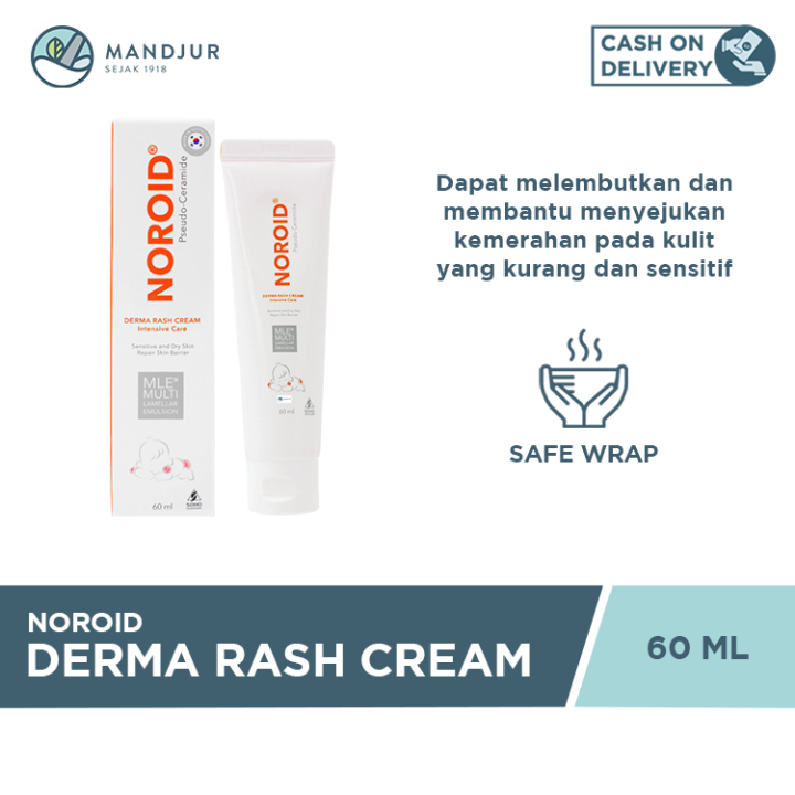 Noroid Derma Rash Cream 60 mL Pelembab Kulit Bayi Dermatitis Atopik