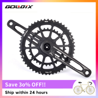 GOLDIX Ultralight Road Bike Crankset 170มม. อลูมิเนียม Hollow จักรยาน Crank ชุด Double Disc 50-34T/53-39T Chainring