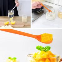 Color Plastic Long Handle Coffee Spoon Melamine Stirring Tableware Spoon 1pcs Spoon Spoon Soup D1Z6