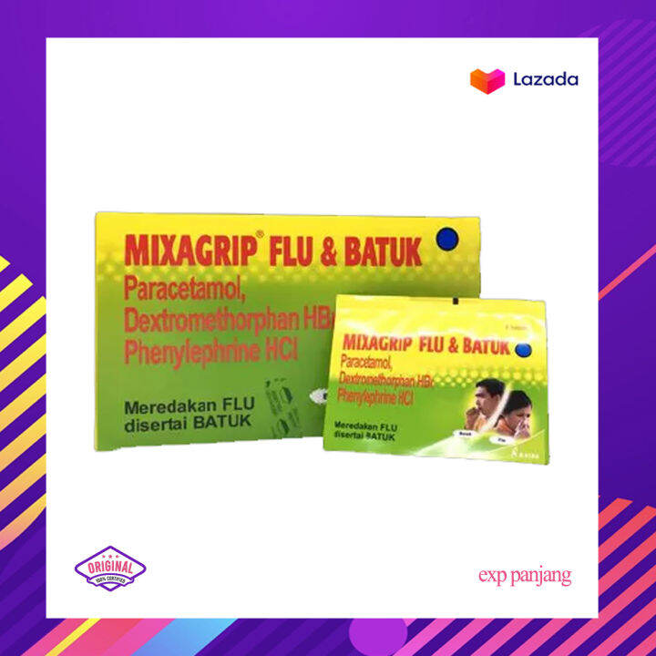 Mixagrip Flu Batuk Isi Lembar Box Lazada Indonesia