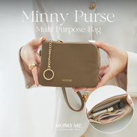 MINNY PURSE กระเป๋าซิป เก็บกุญแจ ใส่เหรียญ หนังวัวแท้