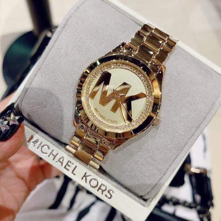 Michael Kors Mini Slim Runway Gold-tone Women's Watch - MK3477