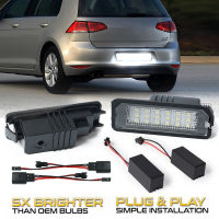 2Pcs LED License Plate Lights Number Lamps For SEAT Leon MK2 MK3 Toledo MK4 Ibiza MK4 MK5 Altea 5P Exeo 3R Super MK2 B6