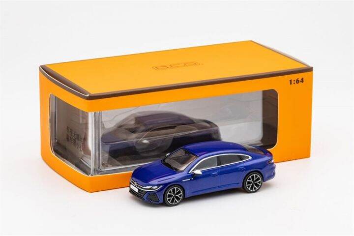 gcd-1-64-cc-arteon-r-blue-green-yellow-silver-lhd-diecast-model-car