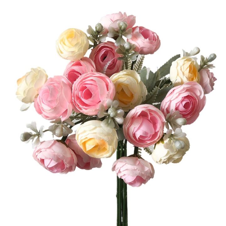 นอร์ดิก-ins-จําลองไฮเดรนเยียชุดชาหวาน-18-หัวดอกไม้ถือดอกไม้ปลอมแต่งงานอุปกรณ์ประกอบฉากดอกไม้ตกแต่งดอกไม้