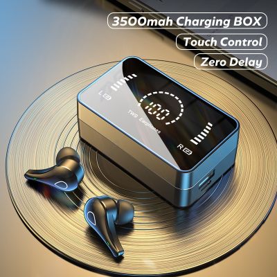 [Orange home earphone cover] TWS Bluetooth 5.0หูฟัง3500MAh กล่องชาร์จหูฟังไร้สาย9D สเตอริโอกีฬาหูฟังเอียร์บัดกันน้ำพร้อมไมโครโฟน