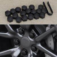 20pcs/Set 21mm Black Car Wheel Lug Nut Cap Cover with Puller Plastic Fit for Tesla Model 3 X S Nails  Screws Fasteners