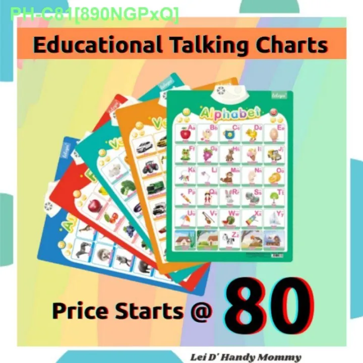 Talking Chart/ Educational Interactive Chart w/ BOX Lazada PH