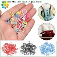 VARIOUS BEAUTY NAILS 50pcs 7mm ครับ ของเล่นสำหรับเด็กผู้หญิง รูปหัวใจ อุปกรณ์เสริมกระเป๋าตุ๊กตา กระดุมแบบเข็มขัด หัวเข็มขัดตุ๊กตา DIY หัวเข็มขัด Tri-Glide