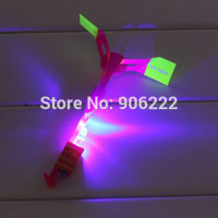 (100 pieceslot) High quality DOUBLE FLASH amazing led flying toy arrow helicopter led light toys