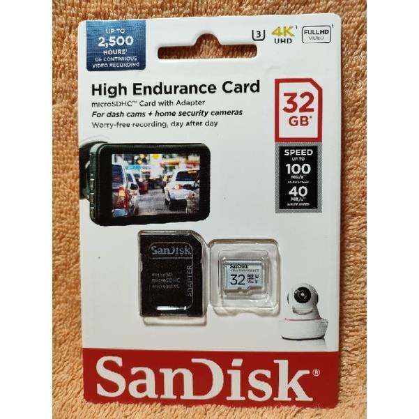 SanDisk High Endurance Card 32GB micro SD CARD for CCTV and DASHCAM