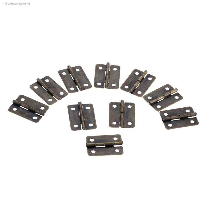 dreld-10pcs-antique-cabinet-hinges-furniture-accessories-jewelry-boxes-decorative-hinge-furniture-fittings-for-cabinets-25x18mm