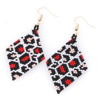 Go2Boho Leopard Earring for Ladies Fashion Miyuki Bead Jewelry Hanging Jewellery Drop Dangle Earrings 2020 Trend Pendientes Gift