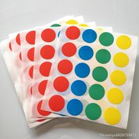 【hot】◘□☃  20mm Colorful Dots Decoration Stickers Office School Things Classification Label Status Indicator Round Sign