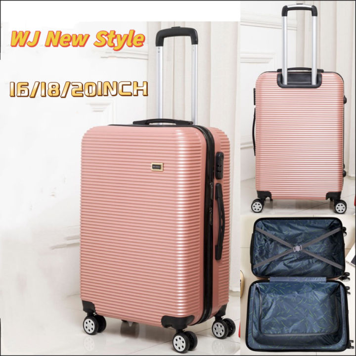 (WJ) luggage travel bag 16/18/20 inches WOMEN suitcase can board the ...