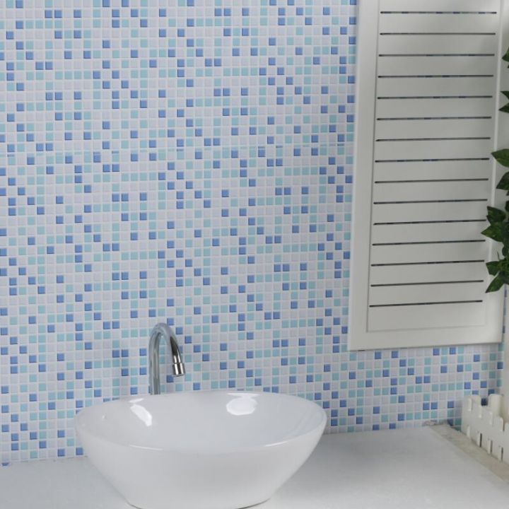 24-home-accessories-โมเสควอลล์เปเปอร์กระเบื้องกันน้ำสติกเกอร์พลาสติกไวนิล-self-adhesive-wall-papers-ห้องครัวห้องน้ำสติ๊กเกอร์ติดผนัง-home-decor