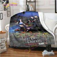 【CW】☋  The Diaries printing flannel plush bedspread lazy Sherpa travel quilt