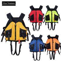 Water Sports Life Vest Oxford Cloth Canoe Kayak Inflatable Boat Raft Safety For Man Woman Life Jacket Buoyancy Swimwear  Life Jackets