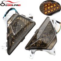 ♟❦สัญญาณไฟเลี้ยวด้านหน้าสำหรับ KAWASAKI NINJA 400 LED 250 300 650 1000 ZX-6R ZX6R รถจักรยานยนต์ไฟไฟกะพริบหลอดไฟตกแต่ง