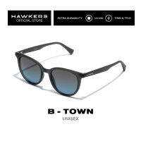 HAWKERS Black B-TOWN Sunglasses for Men and Women. UV400 Protection. Official Product designed in Spain HBTO21BBT0