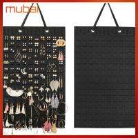 MUBAI 1 Pcs รู้สึกเหมือนอยู่ ผู้จัดผู้ถือเครื่องประดับ สีดำสีดำ มัลติฟังก์ชั่ ที่จัดเก็บเครื่องประดับแบบแขวน ง่ายต่อการใช้ หลายชั้นหลายชั้น ที่จัดระเบียบต่างหู ห้องนอนและห้องนอน