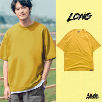 Just Say Bad ® เสื้อยืด Oversize Long ( รุ่นแขนยาว ) สีเหลืองมัสตาร์ด  เสื้อยืด ชาย หญิง M L / OL