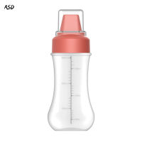 ASD Squeeze Seasoning Bottle With Scale For Sauce BBQ Dressing Kitchenware Easy To Clean With 5 Holes Condiment Bottles Durable 【จัดส่งที่รวดเร็ว】