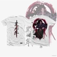 YT Demon Slayer Tshirt Short Sleeve Top Unisex Tee Kokushibo Anime Tsugikuni Michikatsu Graphic Shirt Casual Loose Plus Size TY