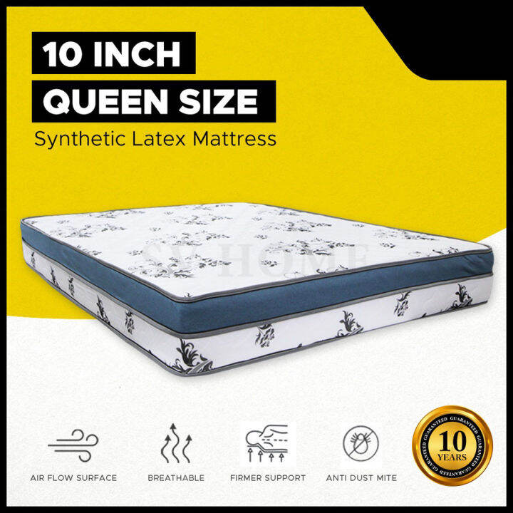 [FREE GIFT KING KOIL PILLOW ] Queen Mattress Synthetic Latex Tilam 10