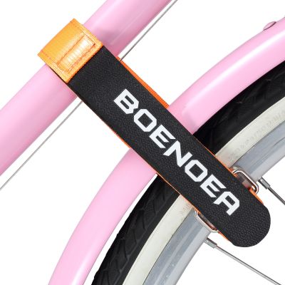 Boenoea Bike Rack Strap Bicycle Wheel Stabilizer Straps with Gel Grip Adjustable Nylon Bike Straps Adhesives Tape
