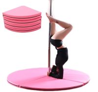 Foldable Pole Dancing Protect Mat Thickened Yoga Mat Round Workout Gymnastics Pads Exercise Sports Safety Pad Fitness Equimpment