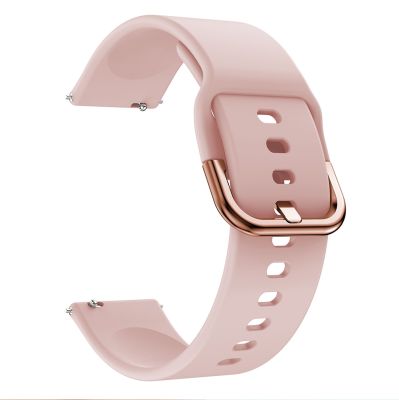 Universal 18mm 20mm 22mm Watchband Silicone Brecelet for Smartwatch Soft Rubber Band Strap Wrist Loop Girls Women Men