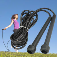 Fitness Equipment Portable Rope Jumping Black Gym Skipping Rope PVC Skipping Rope Adjustable Muscle Boxing Training